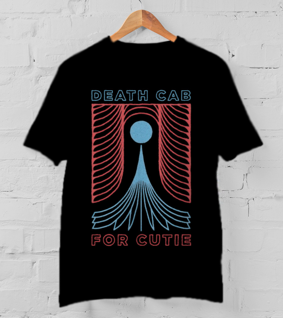 Death Cab For Cutie Vortex Blue And Red Abstract Lines T-Shirt