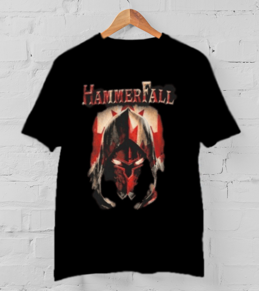 HammerFall I Speak For Freedom For All Canada Warrior Helmet T-Shirt