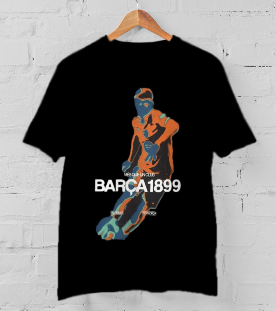 BARÇA 1899 Més Que Un Club Vibrant Black Pulse Player FCBarcelona T-Shirt