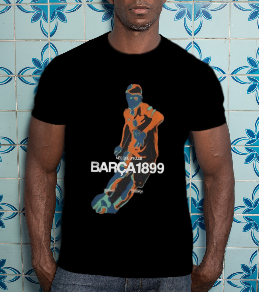 BARÇA 1899 Més Que Un Club Vibrant Black Pulse Player FCBarcelona T-Shirt