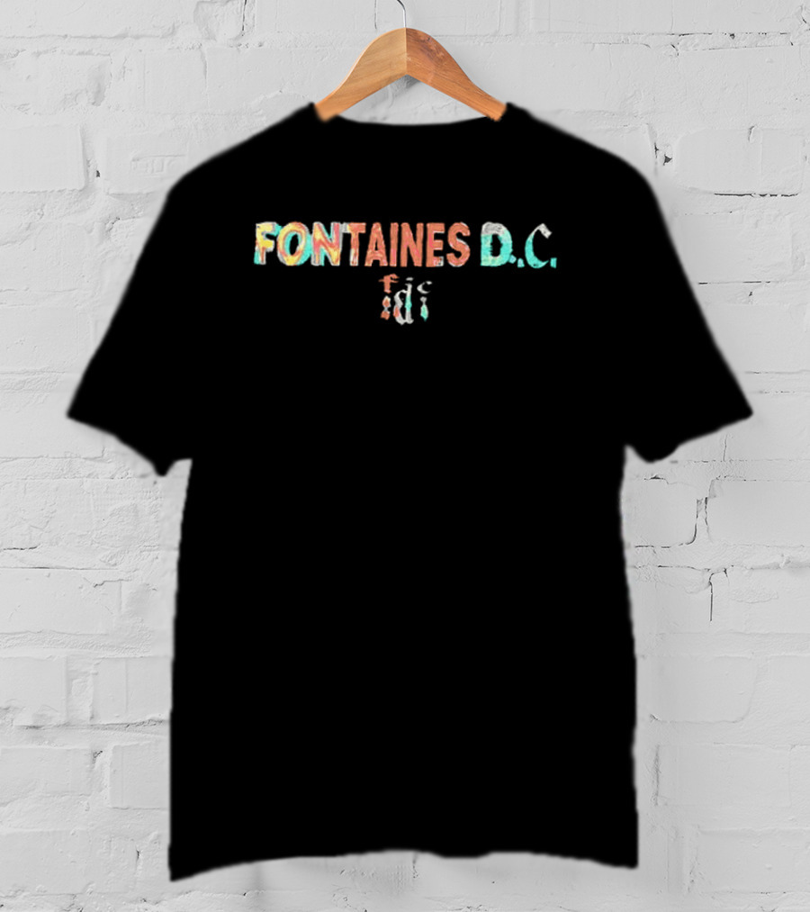 Fontaines DC US Tour 2026 Tour Dates Colorful T-Shirt