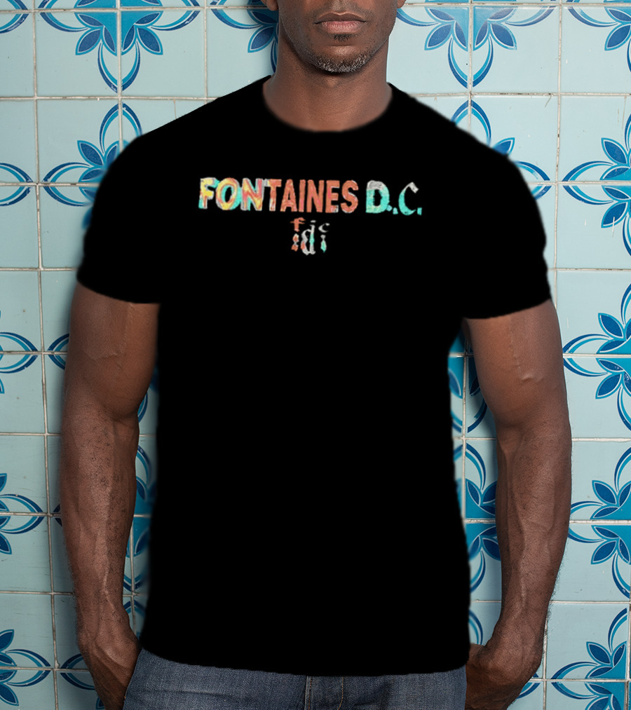 Fontaines DC US Tour 2026 Tour Dates Colorful T-Shirt