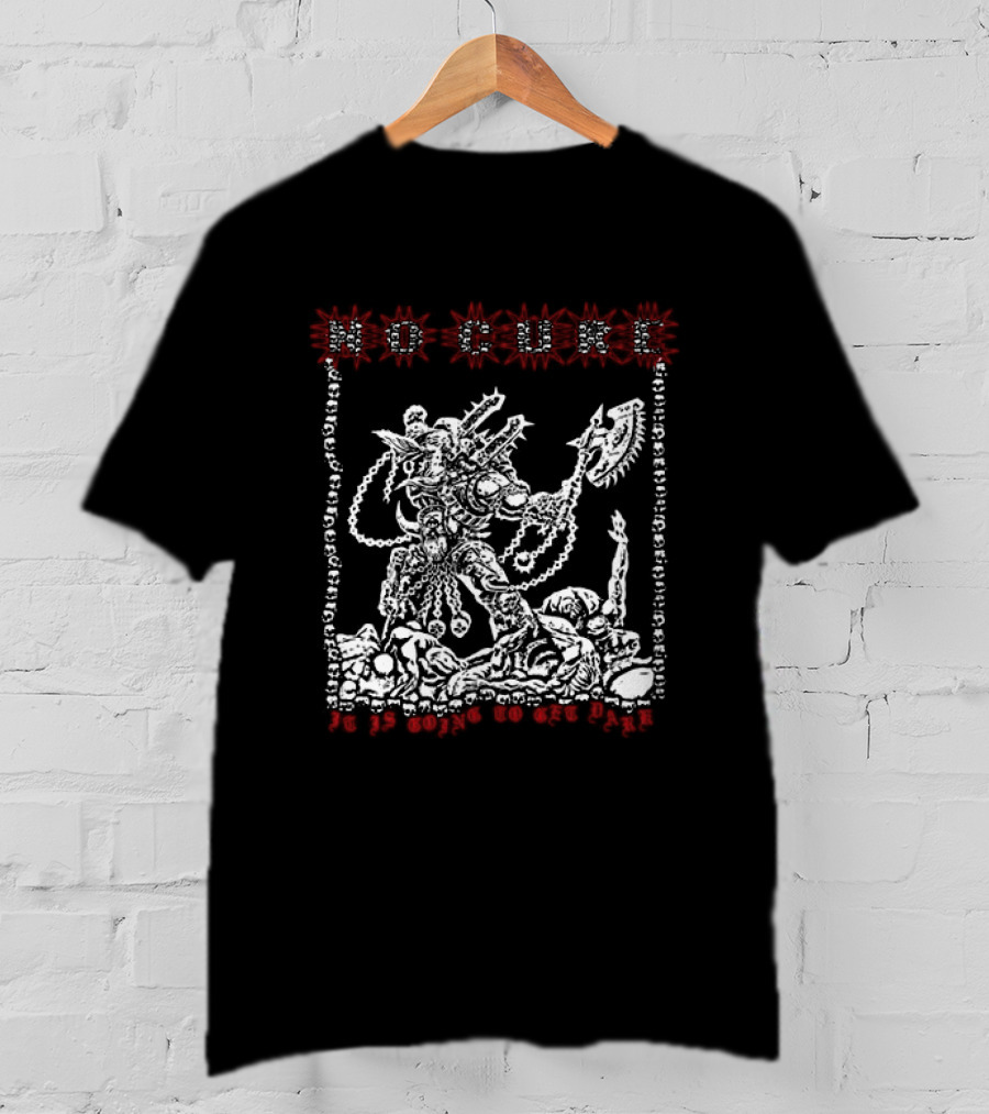 Imprintmerch No Cure Xterminatus Warrior With Axe And Skulls T-Shirt