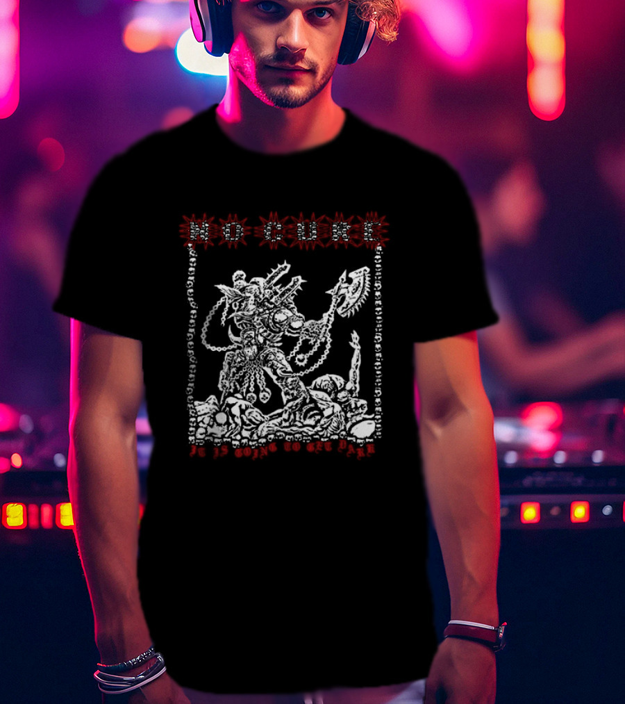 Imprintmerch No Cure Xterminatus Warrior With Axe And Skulls T-Shirt