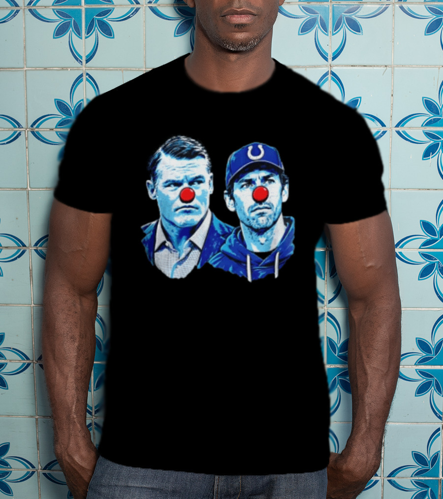 Indianapolis Colts Matt Ryan Red Clown Noses Two Men T-Shirt