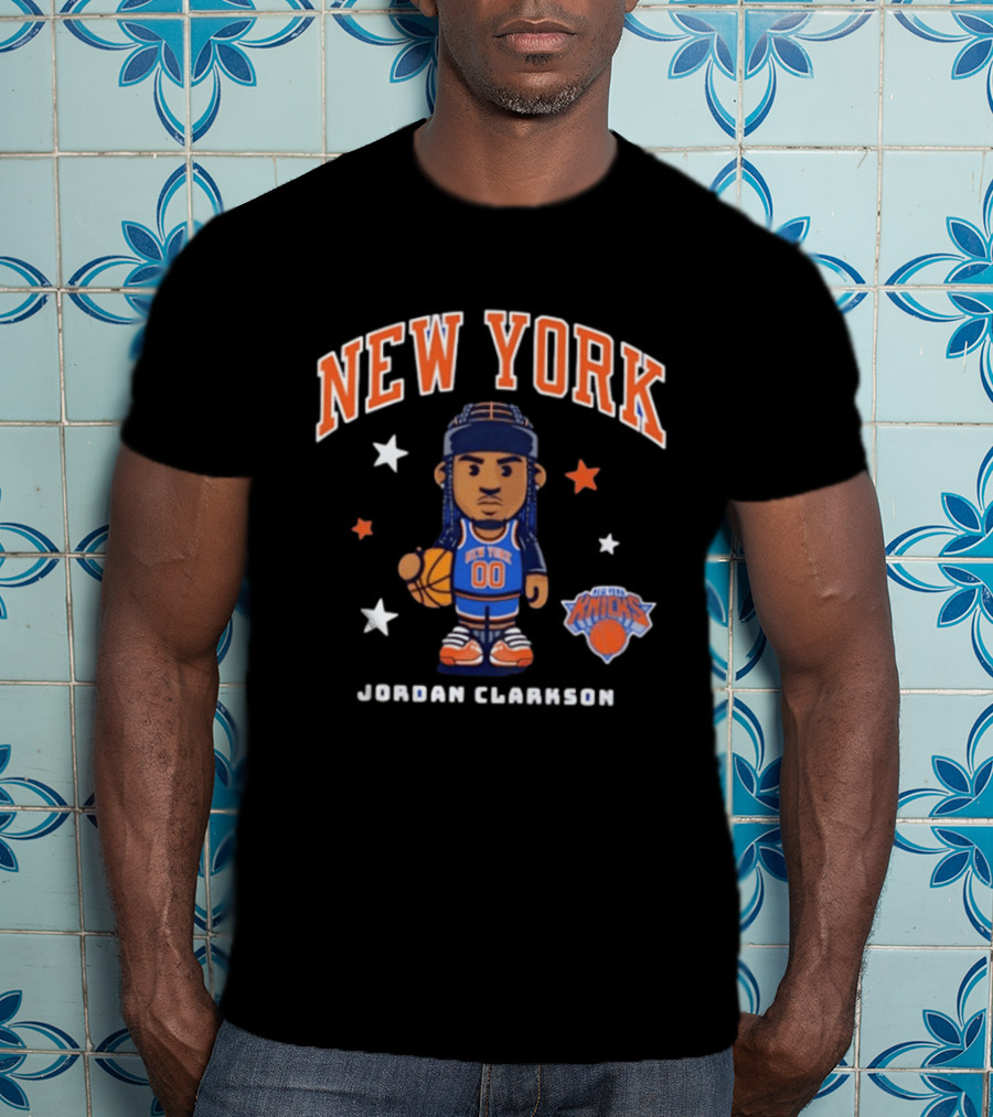 New York Knicks Jordan Clarkson Cartoon T-Shirt