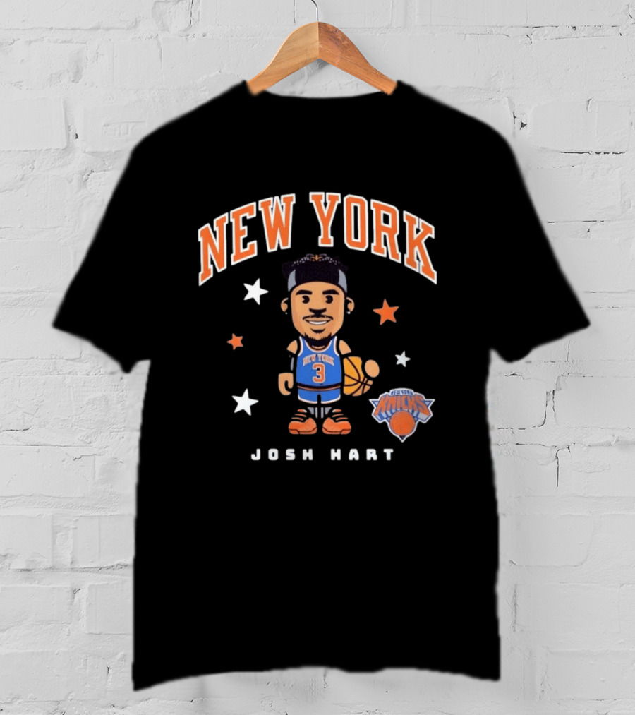 New York Knicks Josh Hart No 3 Basketball T-Shirt