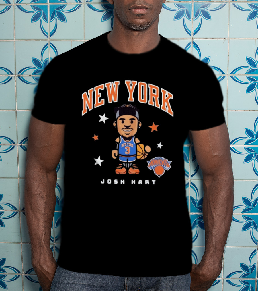 New York Knicks Josh Hart No 3 Basketball T-Shirt