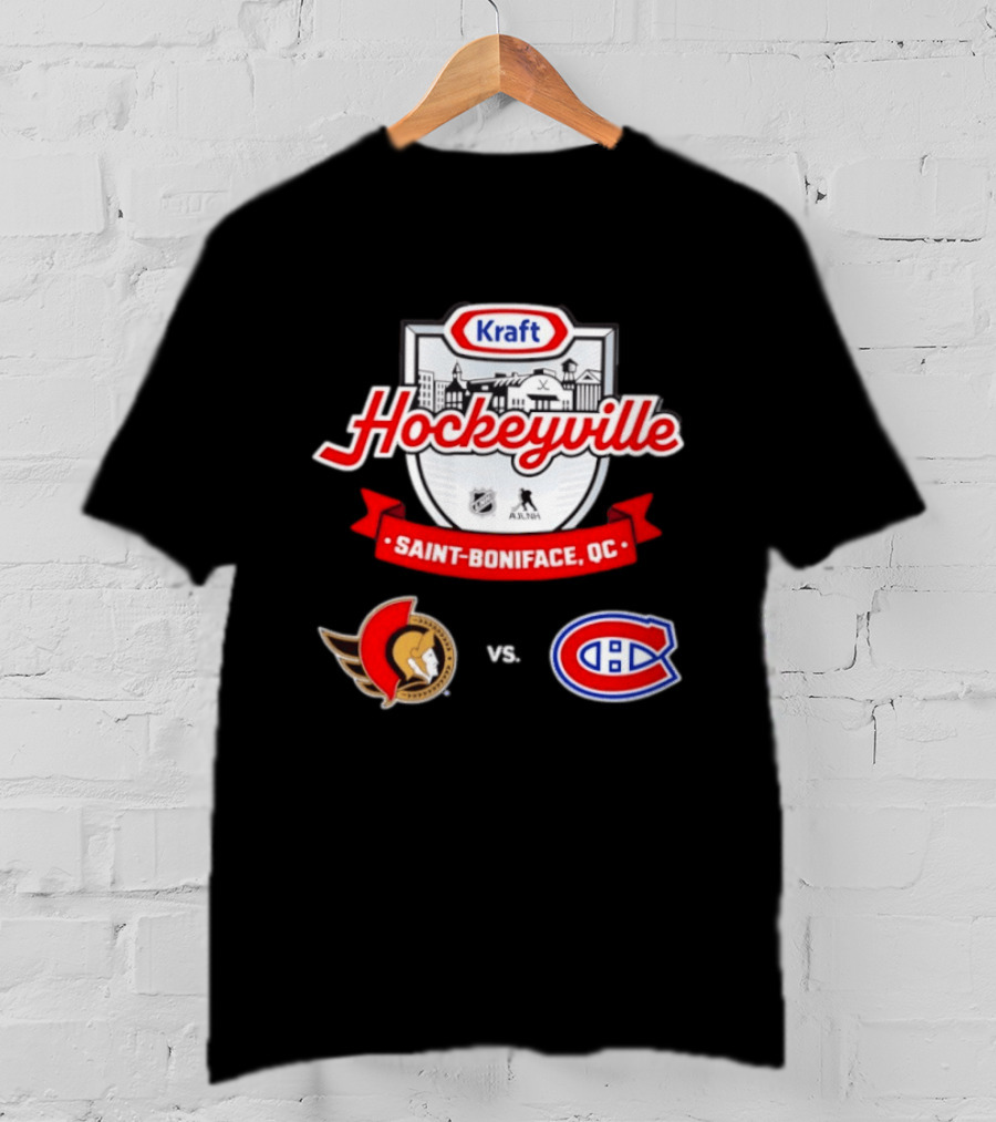 Kraft Hockeyville Saint Boniface QC Ottawa Senators Vs Montreal Canadiens NHL AHL Matchup T-Shirt