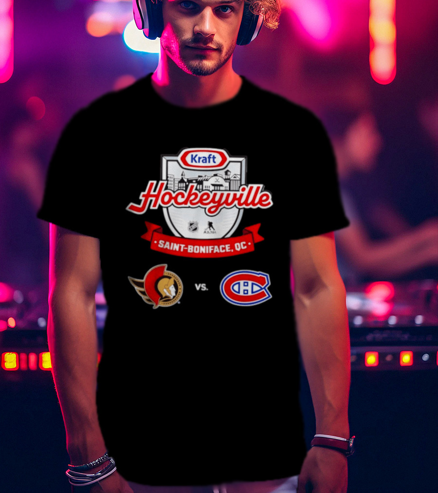 Kraft Hockeyville Saint Boniface QC Ottawa Senators Vs Montreal Canadiens NHL AHL Matchup T-Shirt