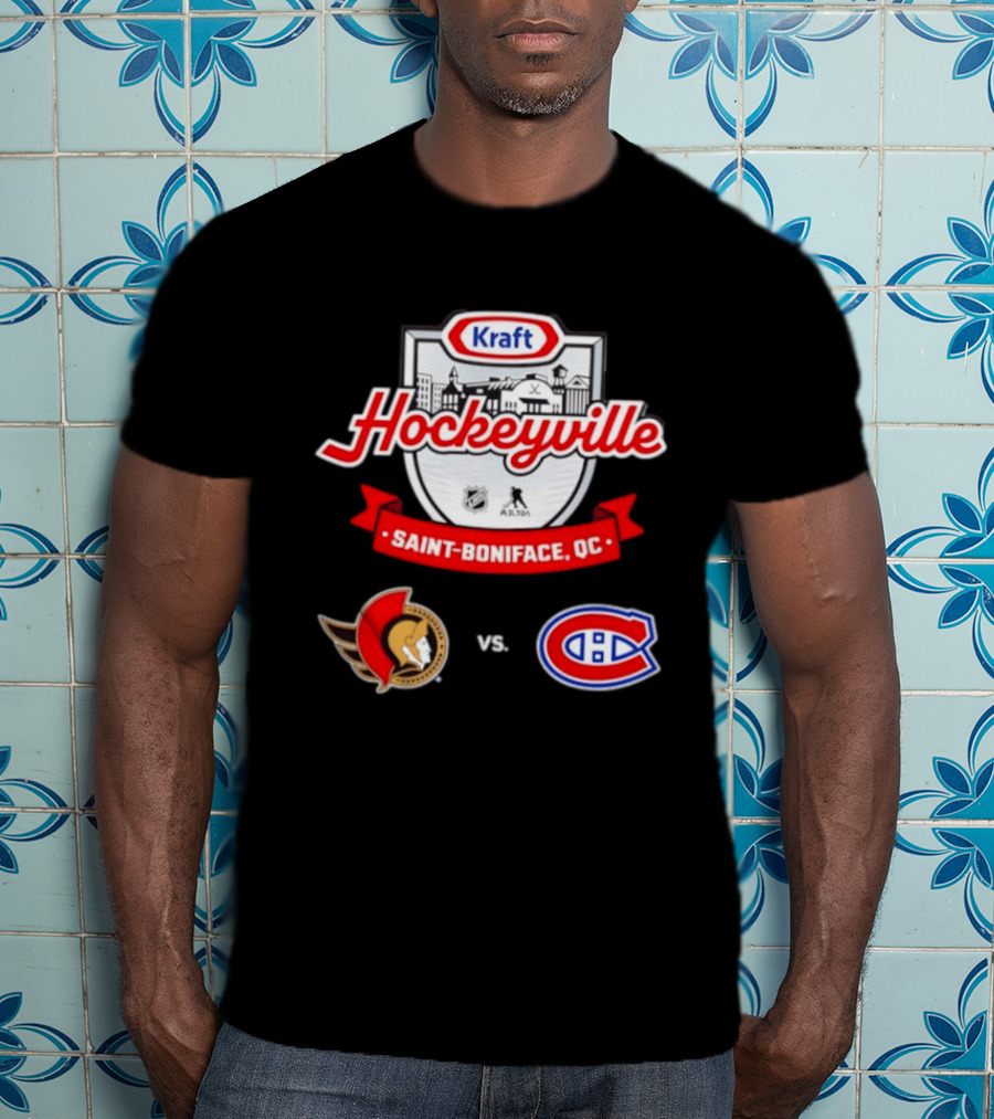 Kraft Hockeyville Saint Boniface QC Ottawa Senators Vs Montreal Canadiens NHL AHL Matchup T-Shirt