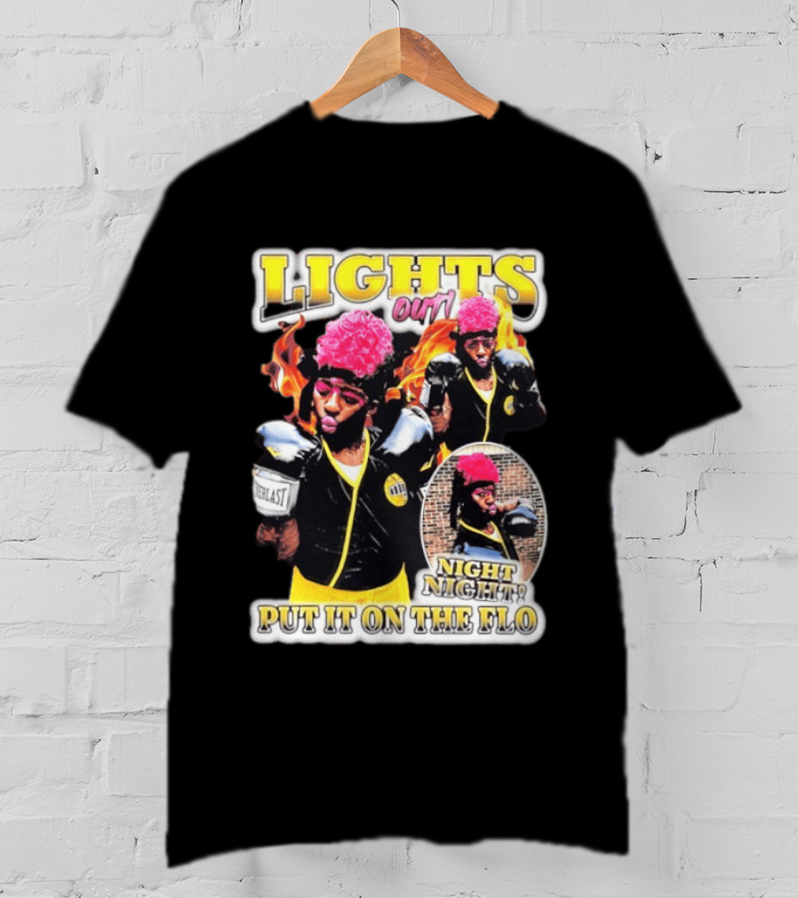 Laquanda Lights Out Night Night Put It On The Flo Boxing Gloves T-Shirt