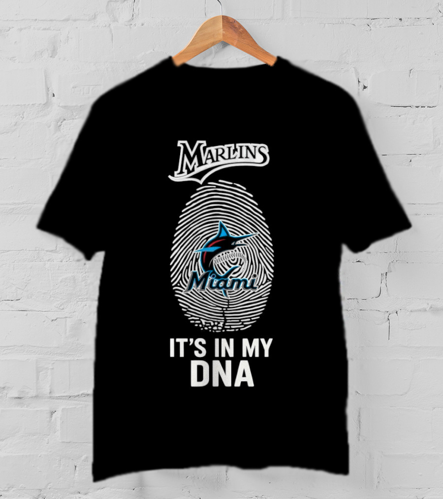 Marlins Miami It's In My DNA MLB Baseball Fan Gear T-Shirt