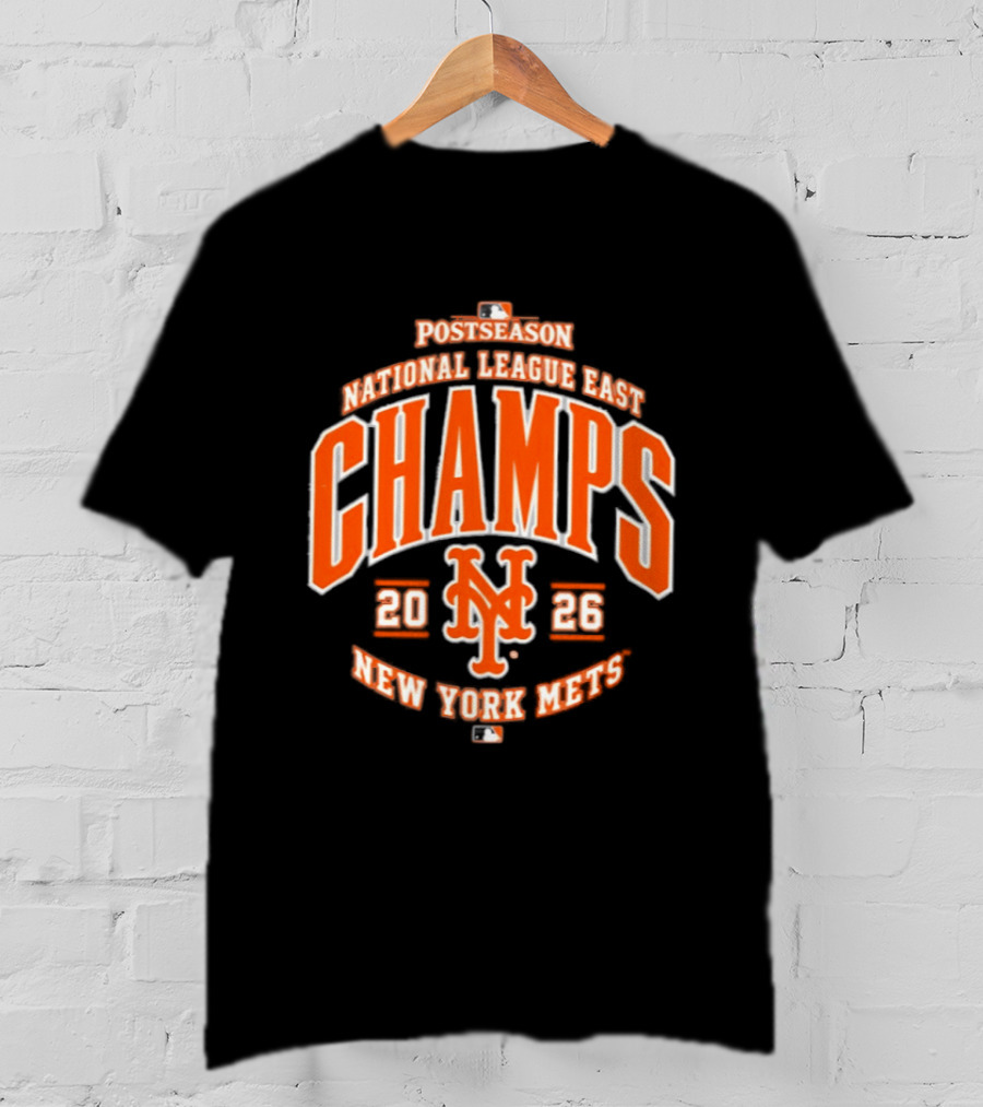 New York Mets 2026 National League East Champs Postseason T-Shirt