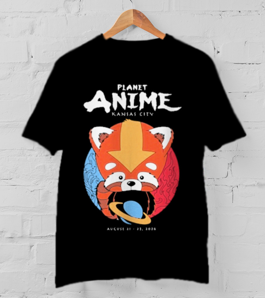 Planet Anime Kansas City August 21 2026 Panda Red Avatar Blue Circle T-Shirt