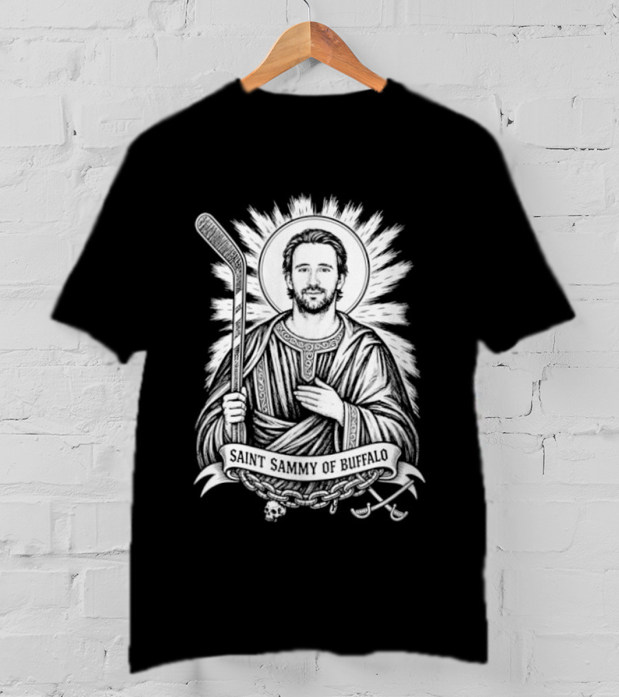 Saint Sammy Of Buffalo Mattias Samuelsson Buffalo Sabres Hockey Halo T-Shirt
