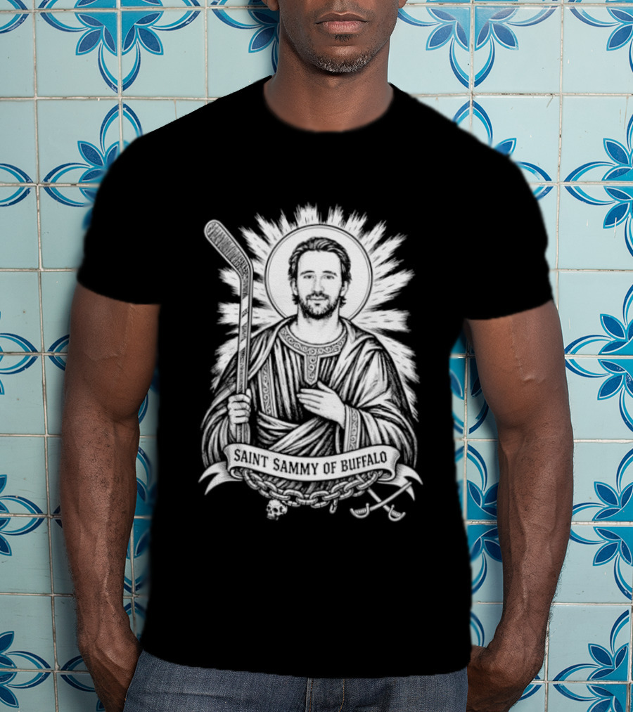 Saint Sammy Of Buffalo Mattias Samuelsson Buffalo Sabres Hockey Halo T-Shirt