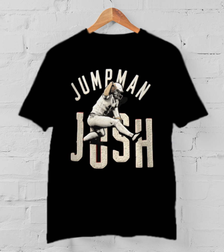 Jumpman Josh Allen Football Player Action Over Defender T-Shirt