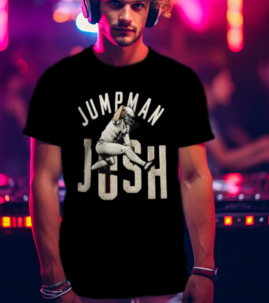 Jumpman Josh Allen Football Player Action Over Defender T-Shirt