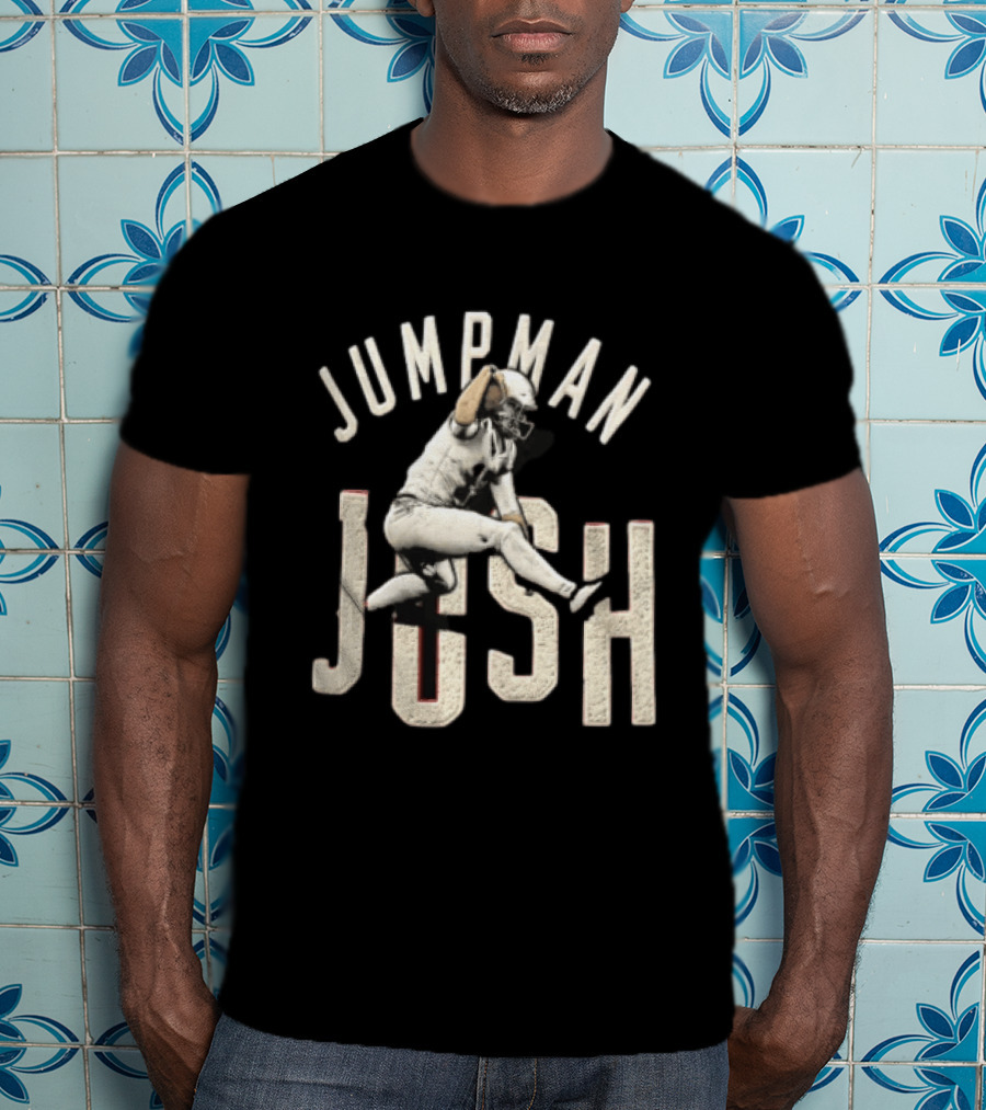 Jumpman Josh Allen Football Player Action Over Defender T-Shirt