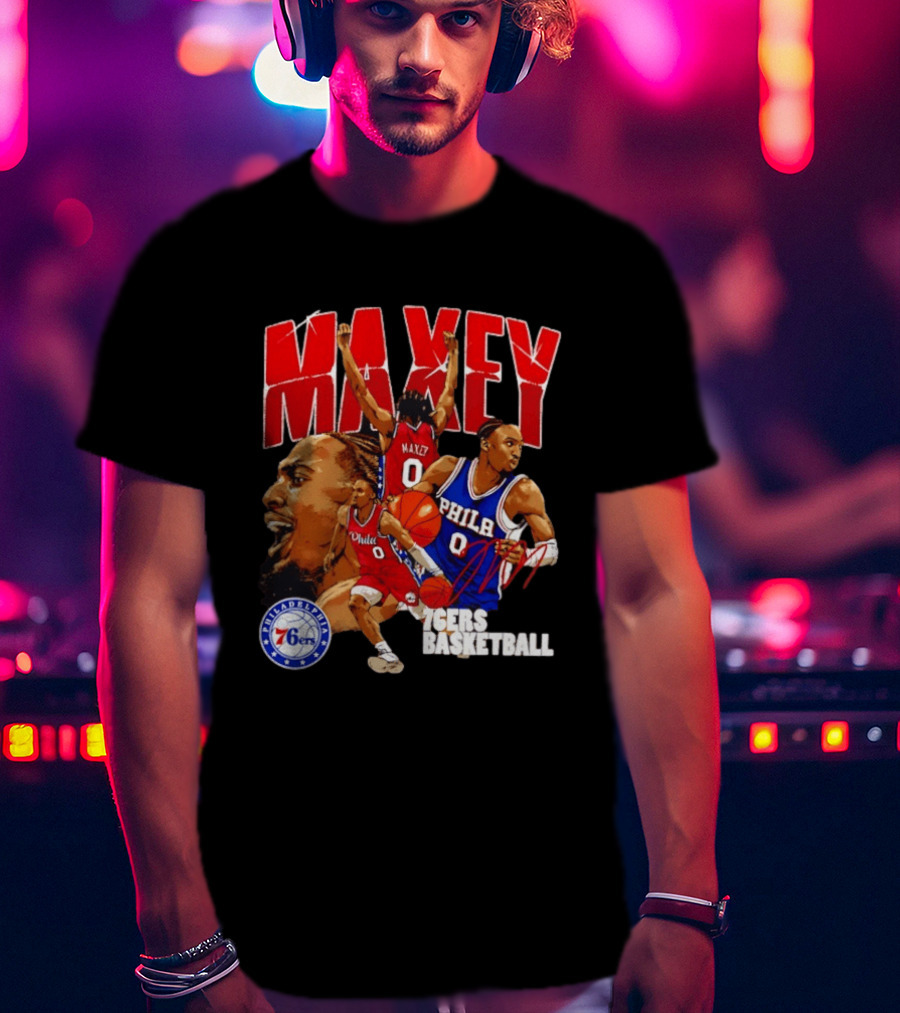 Tyrese Maxey Philadelphia 76ers Collage T-Shirt