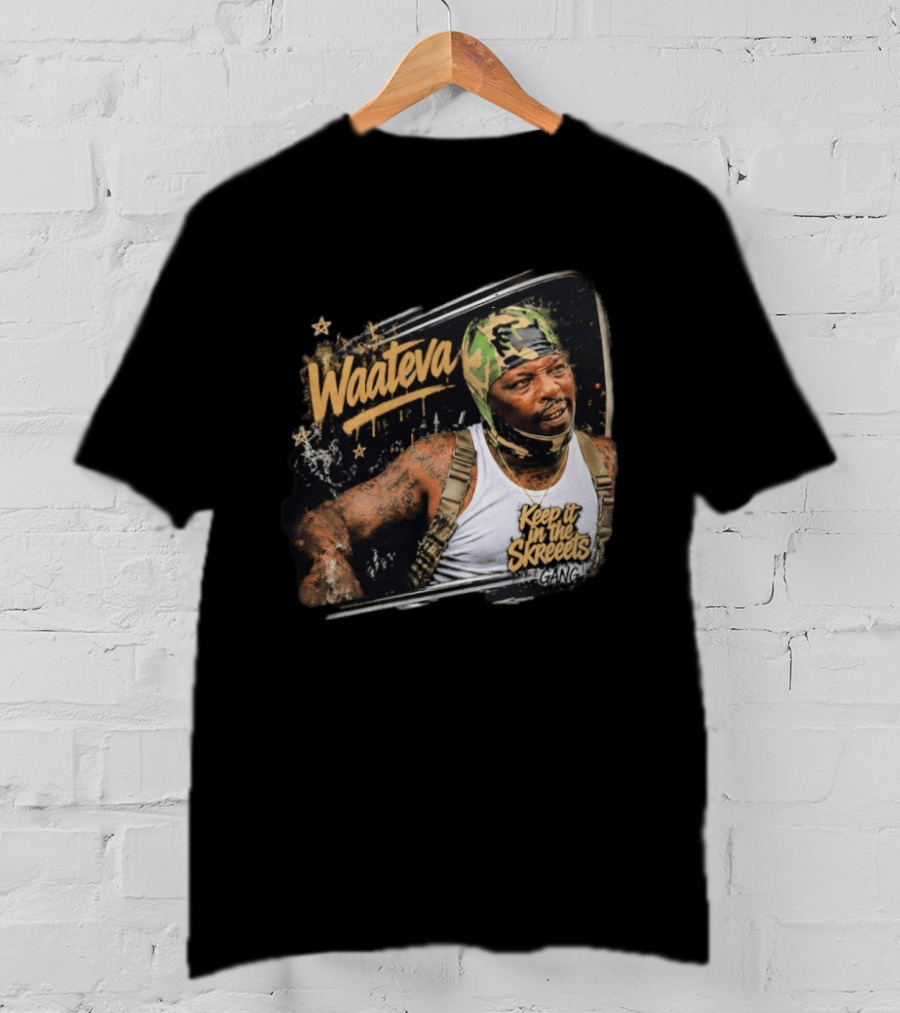 Waateva Keep It In The Skreeets Gang Camouflage Bandana T-Shirt