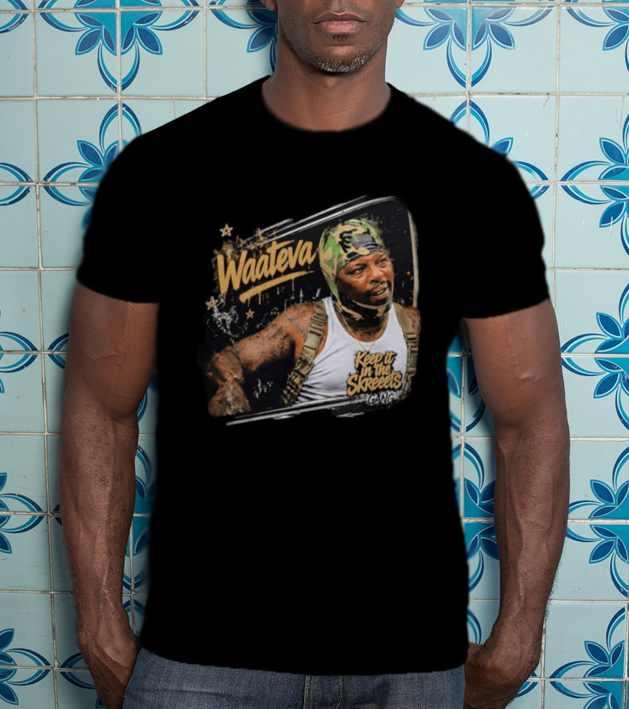 Waateva Keep It In The Skreeets Gang Camouflage Bandana T-Shirt