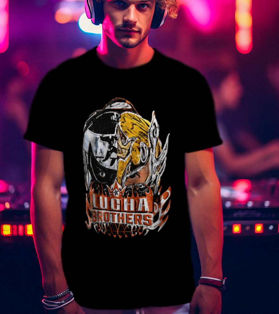 Lucha Brothers WWE Big Head Mask T-Shirt