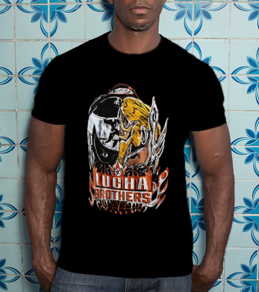 Lucha Brothers WWE Big Head Mask T-Shirt