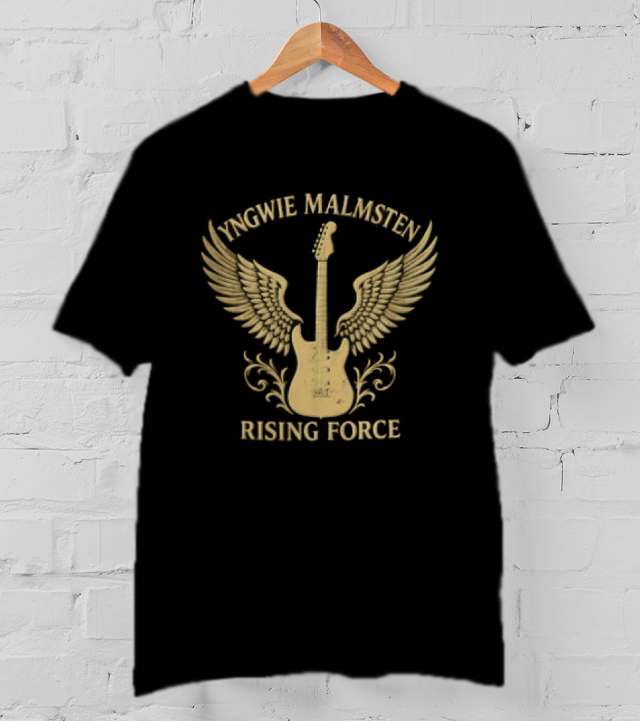 Yngwie Malmsten Rising Force Electric Guitar Wings T-Shirt