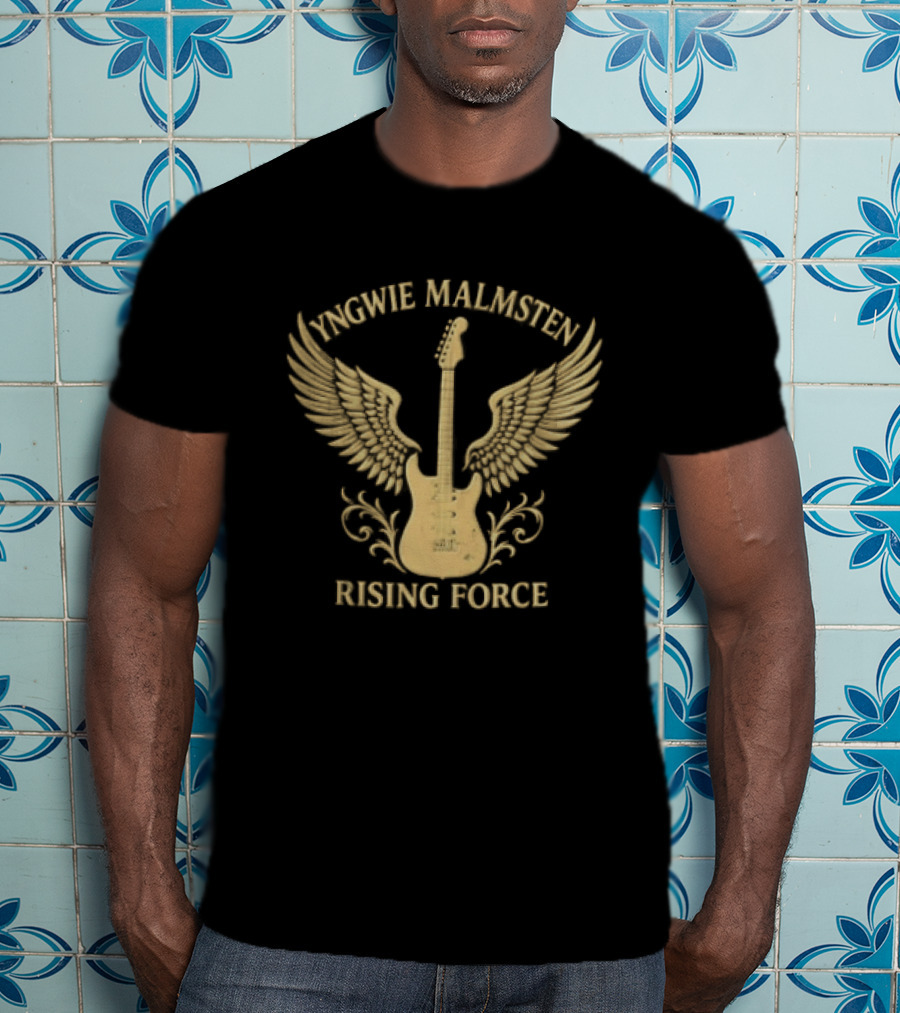 Yngwie Malmsten Rising Force Electric Guitar Wings T-Shirt