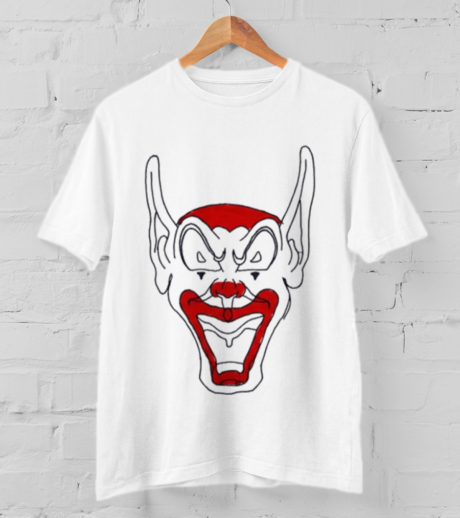Asspizza Goblin Clown Earred Mask Red Black T-Shirt
