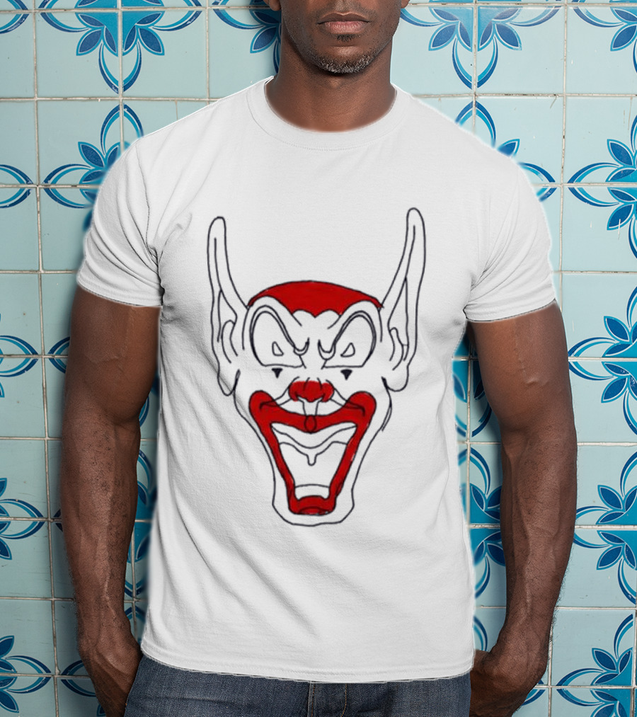 Asspizza Goblin Clown Earred Mask Red Black T-Shirt