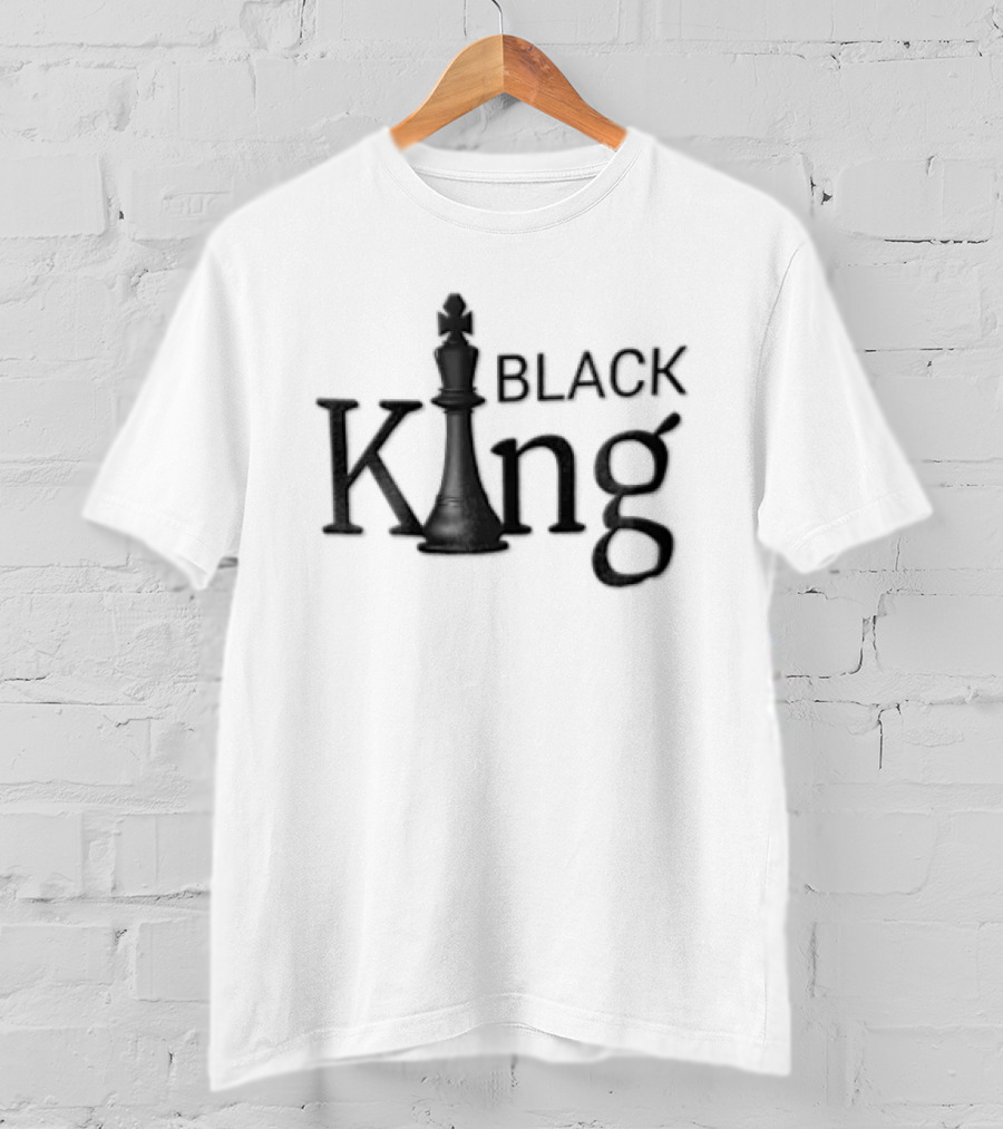 Black King Chess Piece T-Shirt