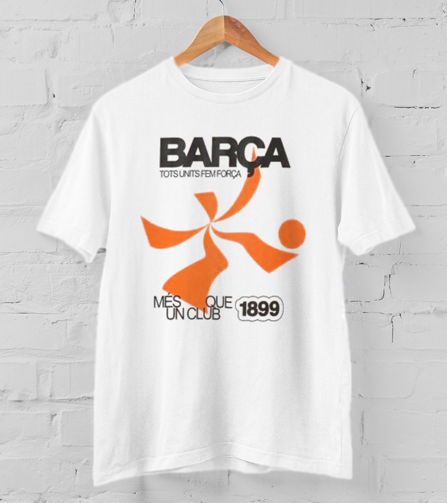 BARÇA Tots Units Fem Força Més Que Un Club 1899 Ecru Pulse Motion T-Shirt