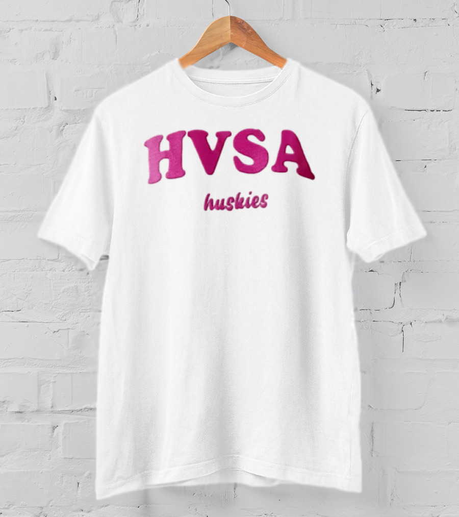 HVSA Huskies Pink White T-Shirt