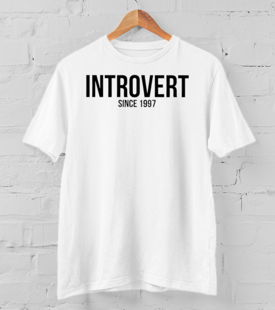 Introvert Since 1997 Vintage Style Birthday Match T-Shirt