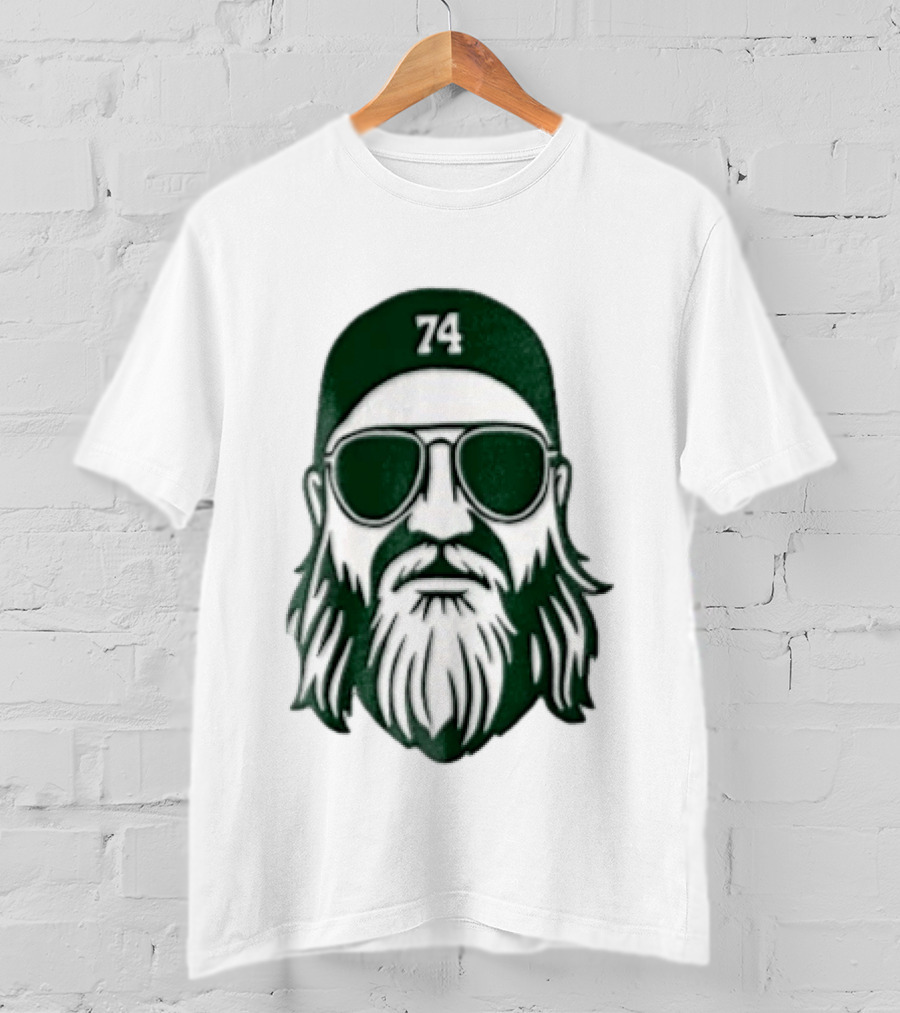 Bearded Man Sunglasses Hat 74 T-Shirt