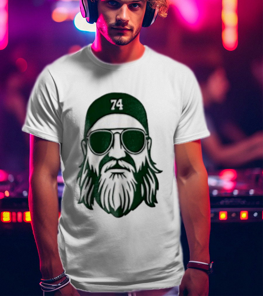 Bearded Man Sunglasses Hat 74 T-Shirt