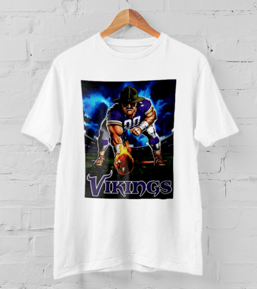 Vikings Ivan Pace Jr Muscular Football Player 00 Powerful Athletic Figure T-Shirt