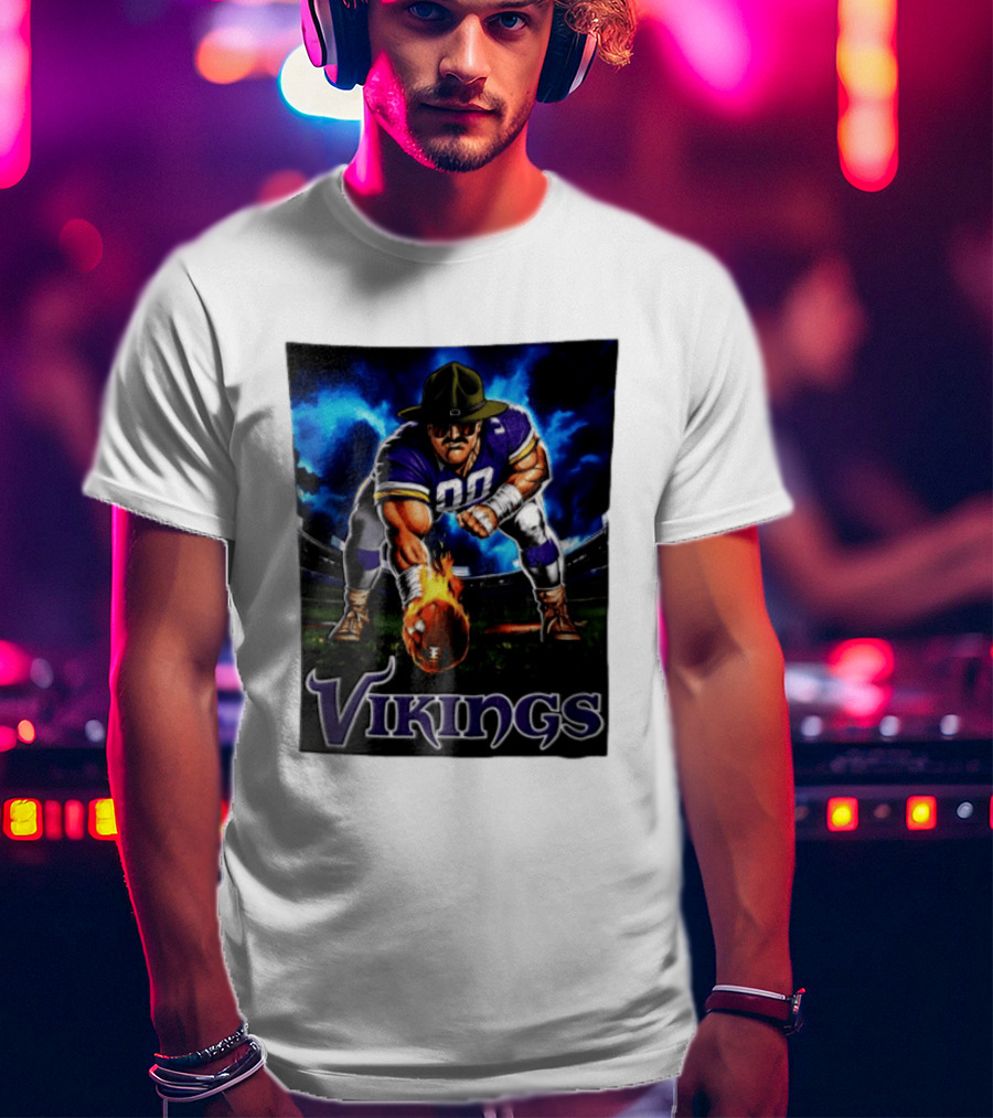 Vikings Ivan Pace Jr Muscular Football Player 00 Powerful Athletic Figure T-Shirt