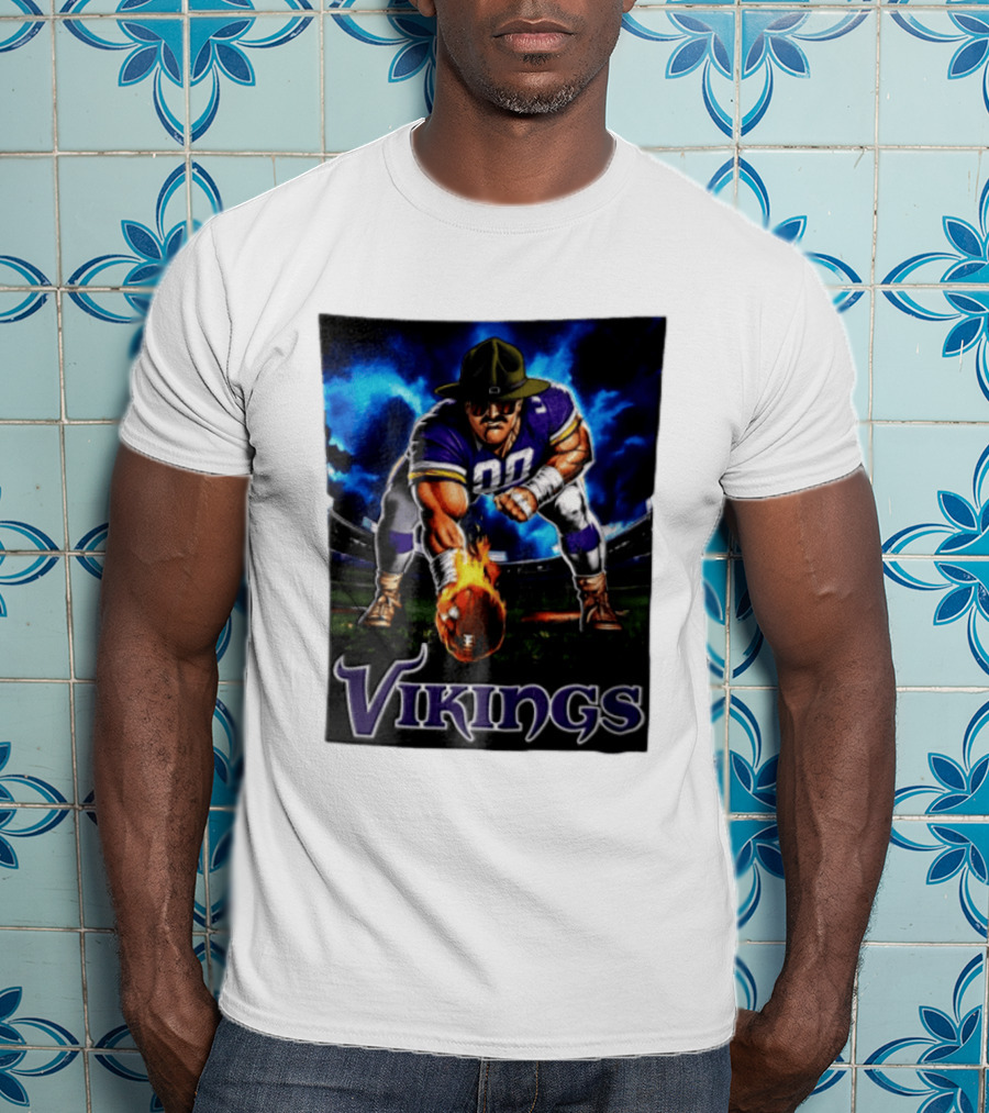 Vikings Ivan Pace Jr Muscular Football Player 00 Powerful Athletic Figure T-Shirt