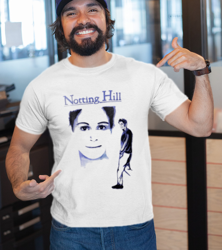 Notting Hill 1999 Blue Man Woman Movie T-Shirt
