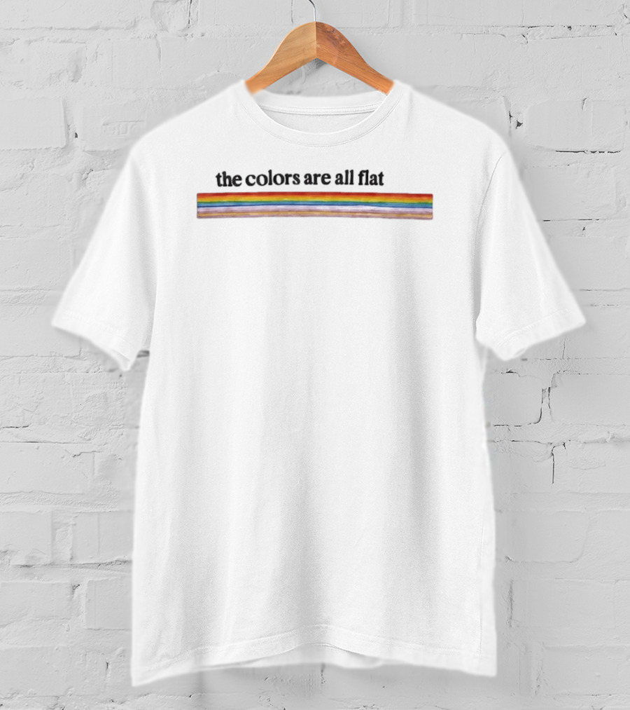 Olivia Rodrigo The Colors Are All Flat Rainbow Stripes T-Shirt