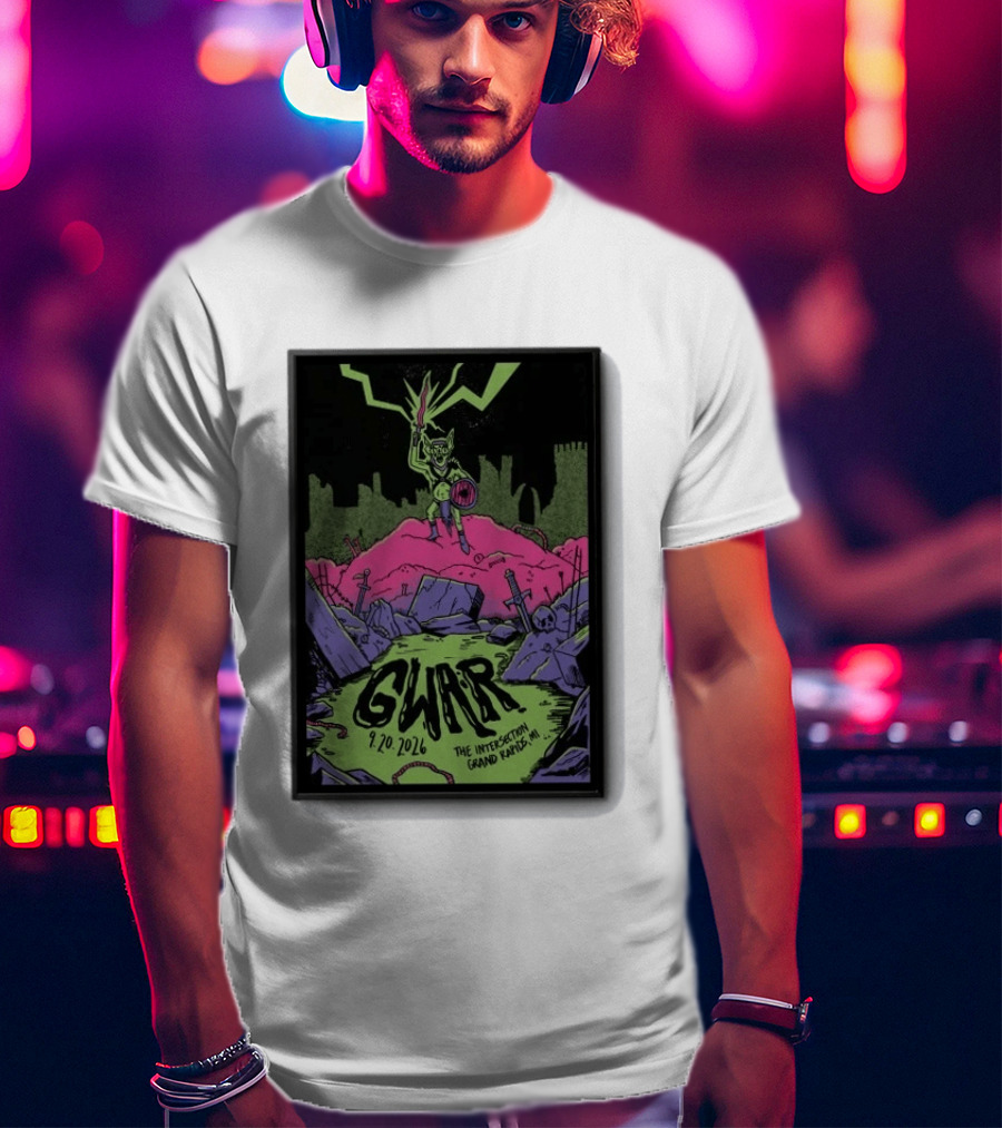 Gwar 9 20 2026 The Intersection Grand Rapids MI T-Shirt