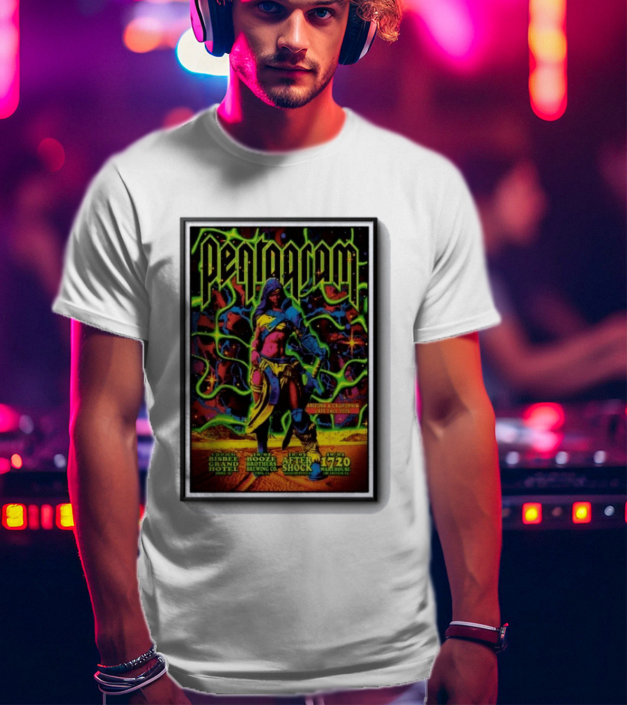 Pentagram Arizona California Late Fall 2026 Bisbee Grand Hotel Brothers Brewing Co After Shock Warehouse T-Shirt