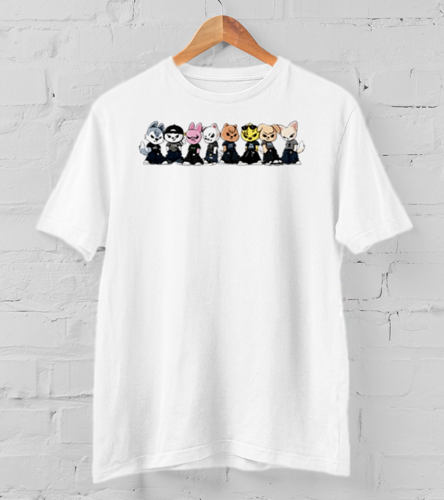 Stray Evil SKZOO Characters Gang Style Outfits T-Shirt