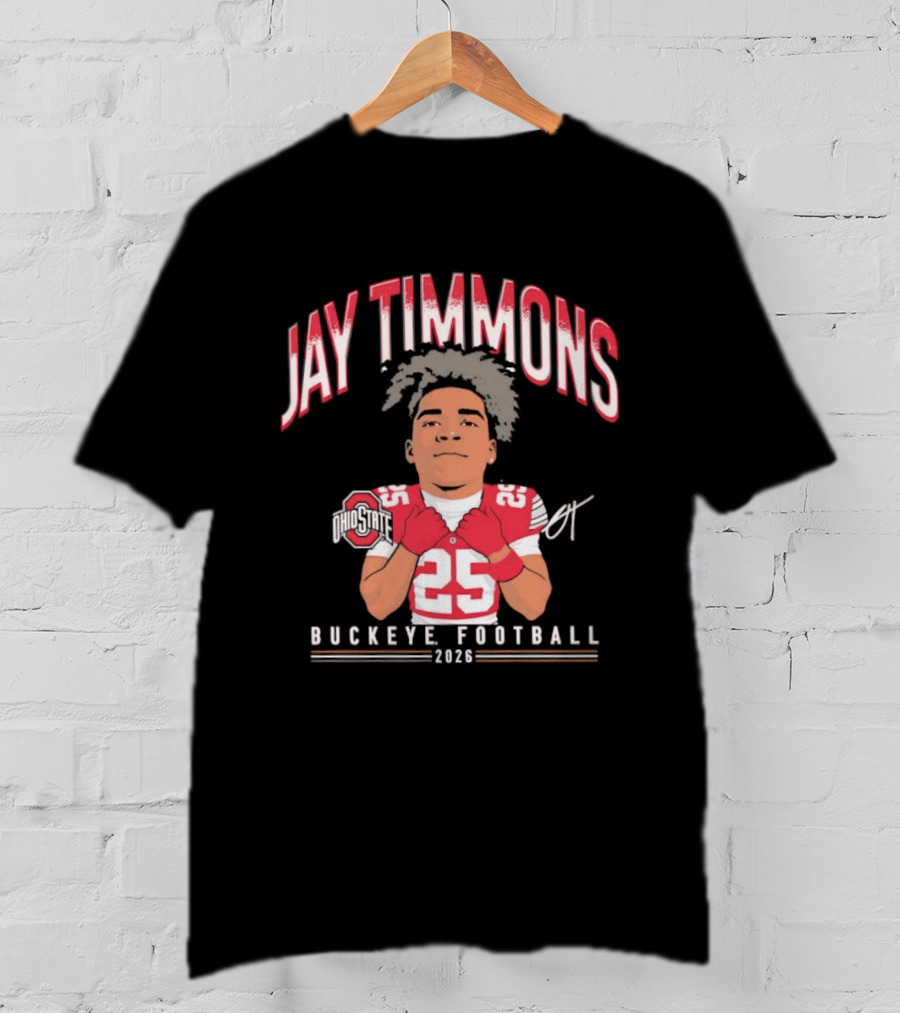 Jay Timmons 2026 Buckeye Football No 25 T-Shirt