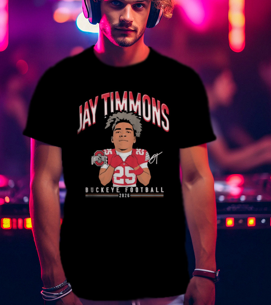 Jay Timmons 2026 Buckeye Football No 25 T-Shirt
