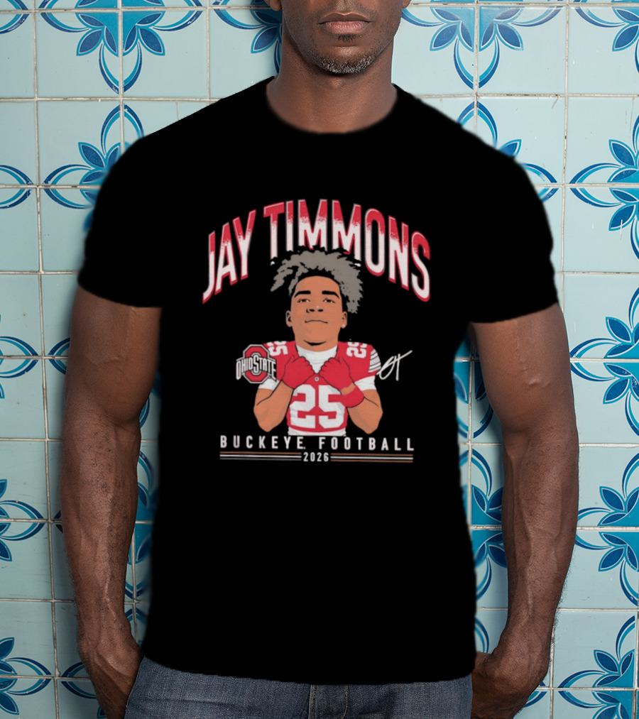 Jay Timmons 2026 Buckeye Football No 25 T-Shirt